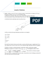 PHYS 1120 1D Kinematics Solutions