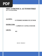 Mecatronica Automotriz: Alumno: Gutierrez Rodriguez Junior