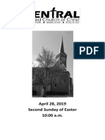 April 28, 2019 Second Sunday of Easter 10:00 A.M