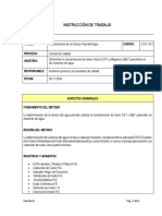 CCIT-012 Determinación de La Dureza Total Del Agua