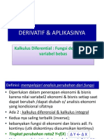 Derivatif & Aplikasinya