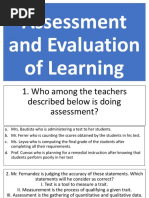 Assessmentand Evaluating of Learning