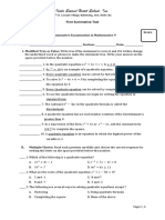 Grade 9 Math Summative