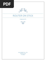 Router On Stick Report