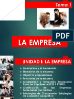 Tema 1 La Empresa