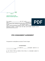 Consignment Agreement