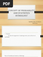 Concept of Probability and Statistics Hydrology: By:Ellah Niña B. Mantos Bsce-4A