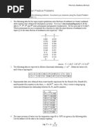 Chapter 9 Regression Practice Problems