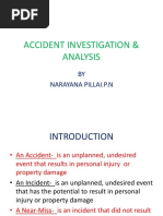 Accident Investigation & Analysis: BY Narayana Pillai.P.N