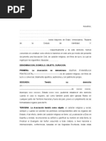 Acta Constitutiva Asociación Civil de Carácter Religioso