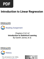 Intro To Linear Regression