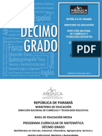 Programas Educacion Media Academica Matematica 10 2014 PDF