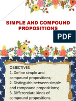 Simple and Compound Propositions