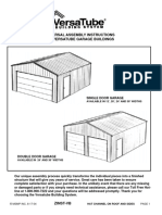 Universal Assembly Instructions For Versatube Garage Buildings