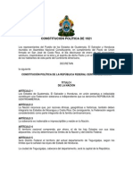 Constitución Política de La República Federal de Centroamérica de 1921