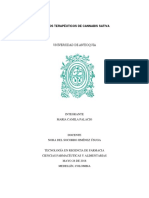 Trabajo Final de Farmacognosia Uso Terapeutico Del Canabis