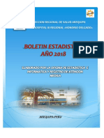 Boletin Estadistico Hospital Regional Honorio Delgado