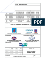 Song Hau 1 Thermal Power Plant (2X600Mw) : Document Submission Status: For Construction