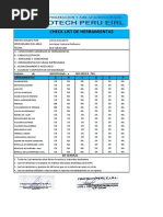 Check List de Herramientas