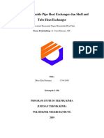 Preliminary Double Pipe Heat Exchanger Dan Shell and Tube Heat Exchanger