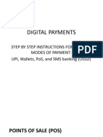 Digital Payments: Step by Step Instructions For Various Modes of Payment: Upi, Wallets, Pos, and Sms Banking (Ussd)