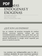 Enzimas Endógenas y Exogenas