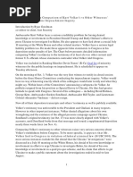 Chart Side-By-side Comparison of Ambassador Kurt Volker Vs Other Witnesses Testimony Ukraine Impeachment Inquiry Just Security Final