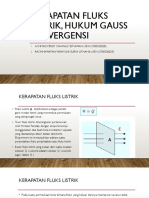 Kerapatan Fluks Listrik, Hukum Gauss & Divergensi