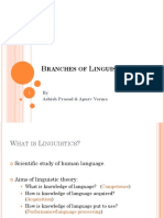 Branches of Linguistics