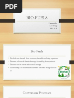 Bio-Fuels: Presented By, Leo George Me S1:B