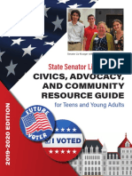 Senator Krueger's Civics, Advocacy, and Community Resource Guide For Teens and Young Adults