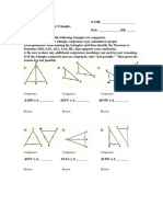 Worksheet - Congruent Triangles Packet PDF