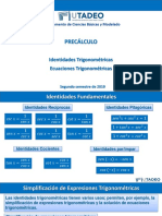 Identidades y Ecuaciones Trigonométricas