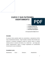 Cuzco y Sus Patrones de Asentamiento - Analisis