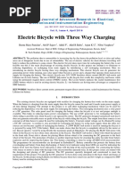 Electric Bicycle With Three Way Charging