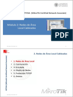 MTCNA - CFP UPV - Módulo 2 - Redes de Área Local Cableadas