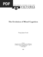 The Evolution of Moral Cognition