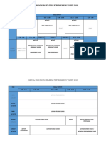 Jadual Aktiviti Selepas Peperiksaan