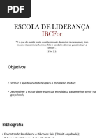 ESCOLA de LIDERANÇA IBCFor - Introdução Ao Diaconato e Qualidades em at 6