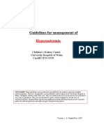 Guidelines For Management Of: Hypernatremia