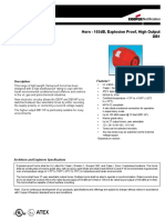 EP109206 Horn - 103dB, Explosion Proof, High Output Datasheet