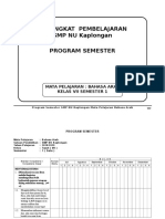 Prosem Bahasa Arab MTs Kelas 7 Semester 1&2