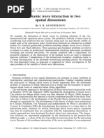 Gasdynamic Wave Interaction in Two Spatial Dimensions: Bys.R.Sanderson