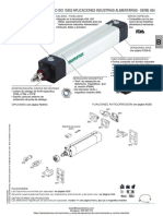 Cilindro Numatics Iso 15552 Alimentario Serie 454