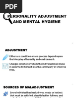 Personality Adjustment and Mental Hygiene