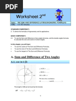 Worksheet 2 Sum and Difference Formulas