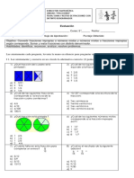 Evaluacion Fracciones Sumas y Restas