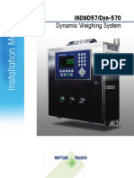 Installation Manual. IND9D57 - Dyn-570 Dynamic Weighing System