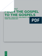 From The Gospel To The Gospels History Theology and Impact of The Biblical Term Euangelion 2013 PDF