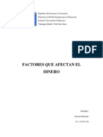 Factores Que Afectan El Dinero